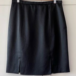 Vintage Pamela Dennis Dressy Black Skirt with Sexy Slits, sz M